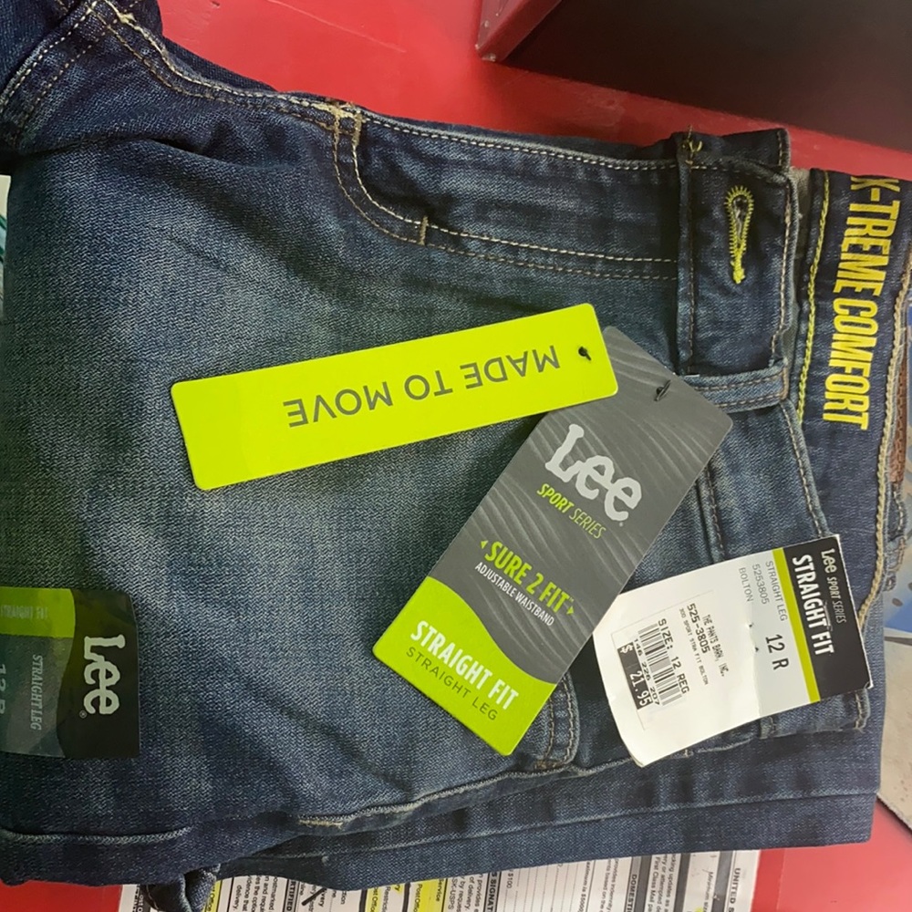 Lee sport series jeans 12 regular straight leg fit
